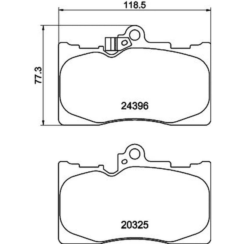 Mintex Front Brake Pad Set MDB2727