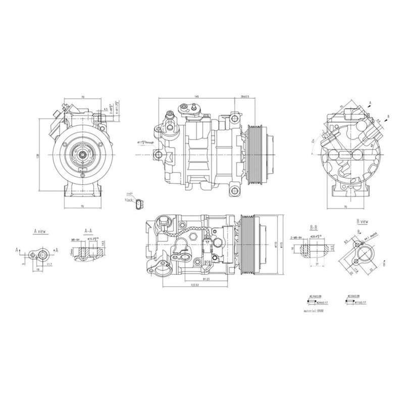 Hella Air Conditioning Compressor 8FK 366 201-971