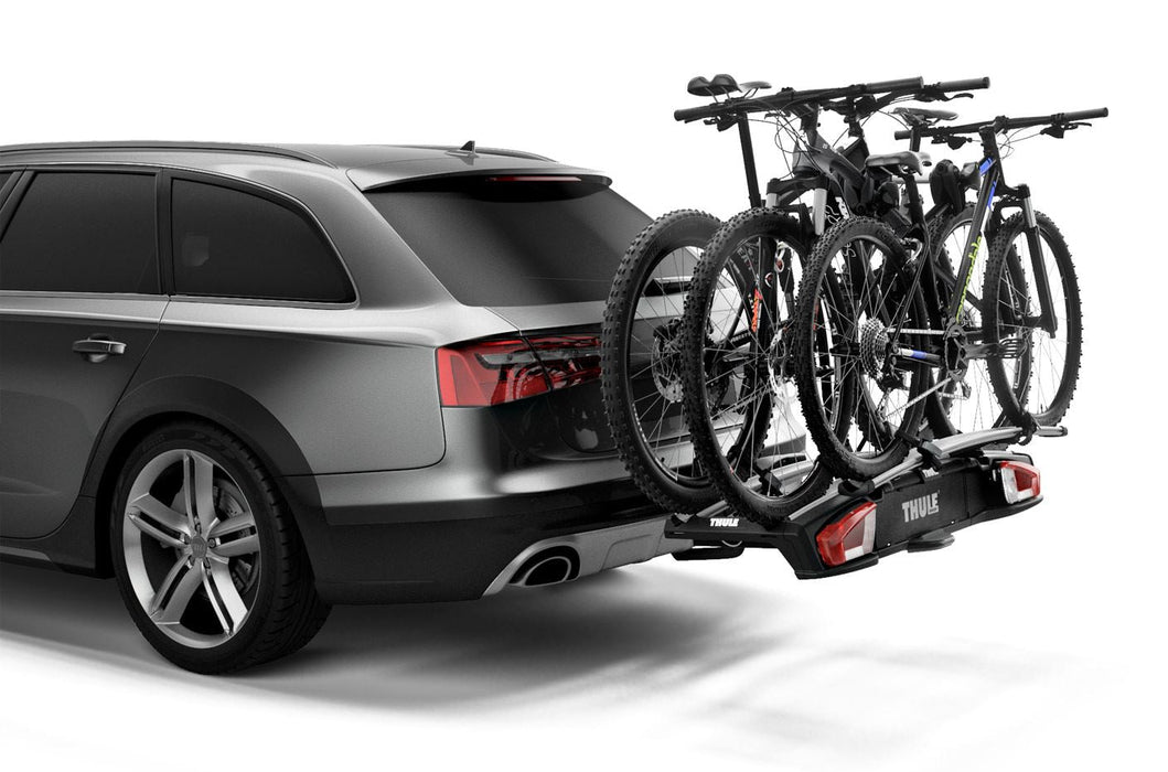 Thule VeloSpace XT two-bike platform towbar bike rack black/aluminium Towbar bike rack - Thule - Van Life Living