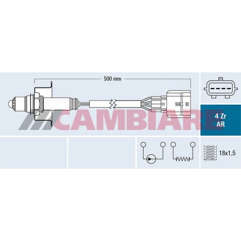 Cambiare O2 Lambda Oxygen Sensor before catalytic converter VE381852