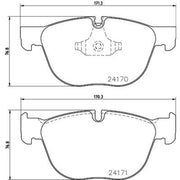 Mintex Front Brake Pad Set MDB2827