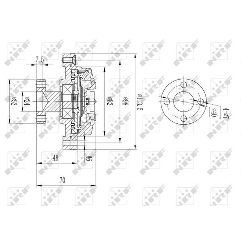 NRF Radiator Fan Clutch 49609