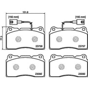 DON Front Brake Pad Set PCP2093