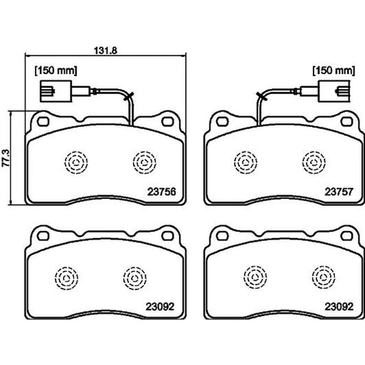 DON Front Brake Pad Set PCP2093