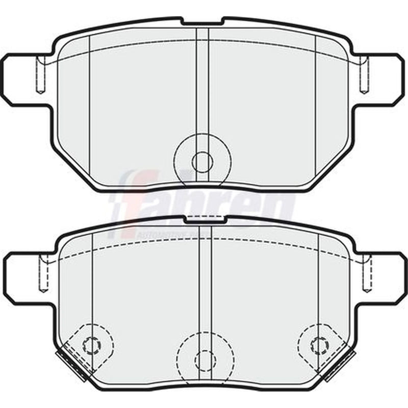 Fahren Rear Brake Pad Set FBP3666