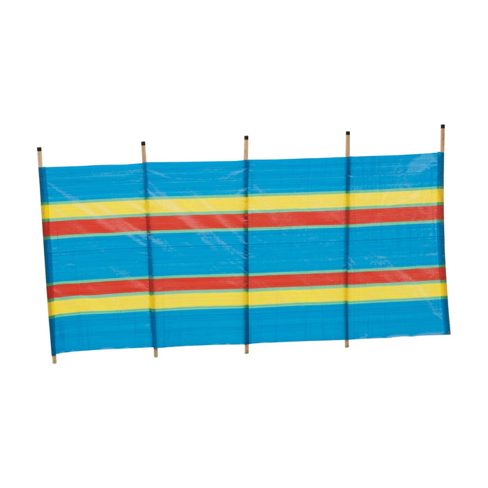 5 Pole Multicoloured Polythene Windbreak 1442 - Quest - Van Life Living