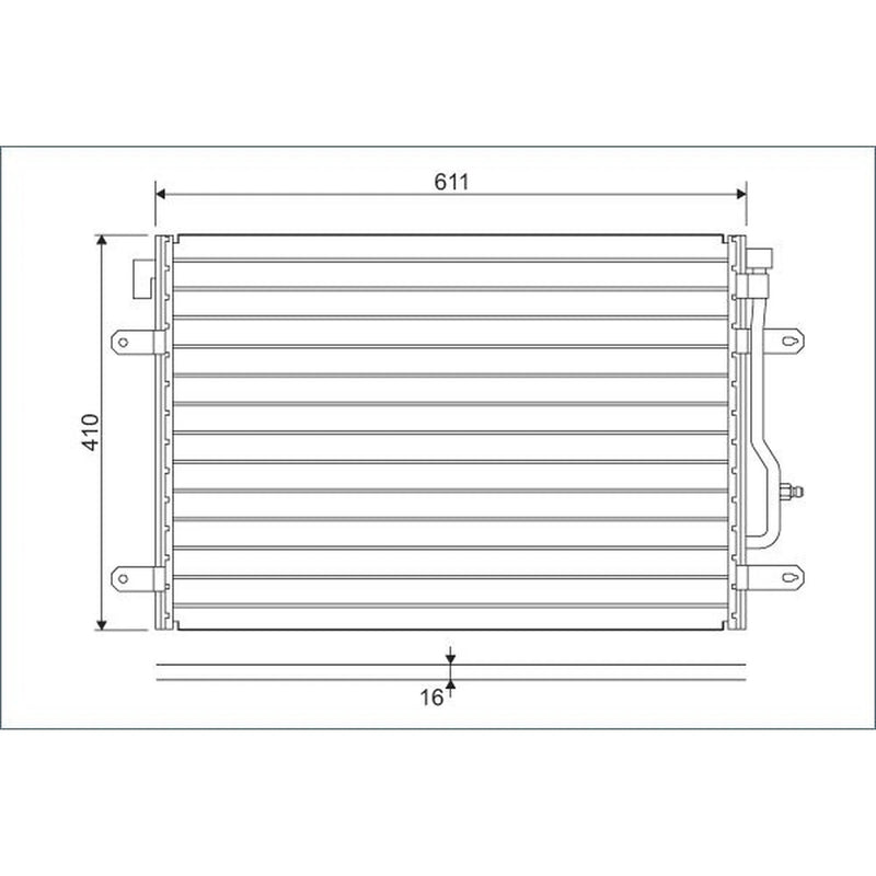 Valeo Air Conditioning Condenser 817741