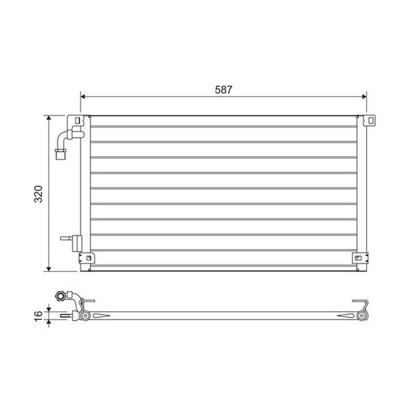 Valeo Air Conditioning Condenser 817655