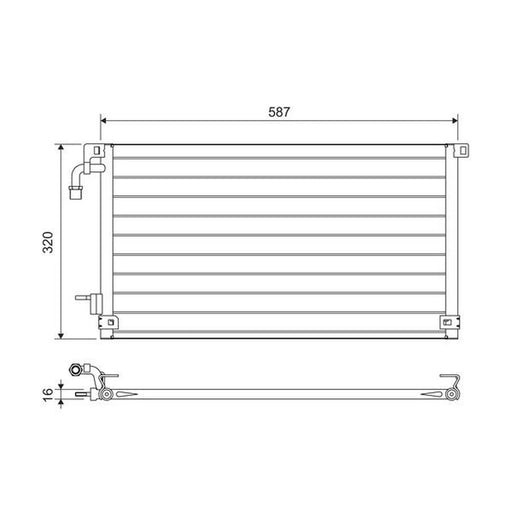 Valeo Air Conditioning Condenser 817655