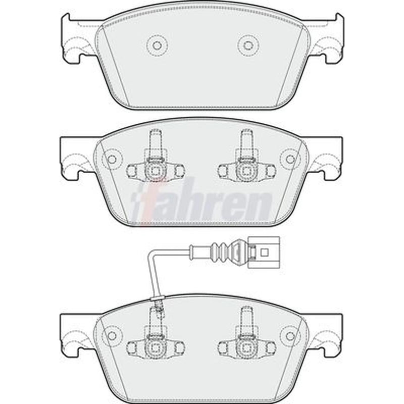 Fahren Front Brake Pad Set FBP3707