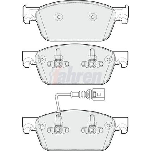 Fahren Front Brake Pad Set FBP3707