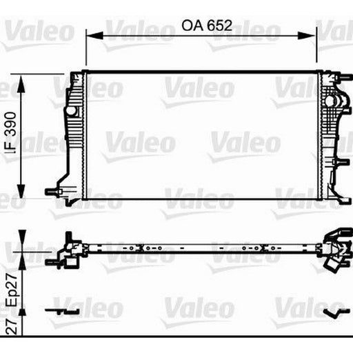 Valeo Engine Radiator 735182