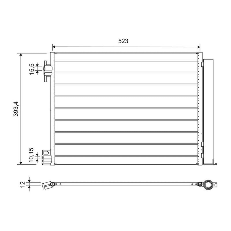 Valeo Air Conditioning Condenser 812501