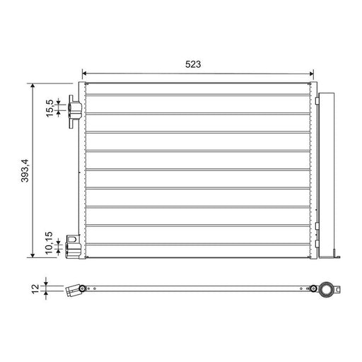 Valeo Air Conditioning Condenser 812501