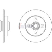 Fahren Front & Rear Brake Discs & Pads fits Citroën C4 I 2004-2008 2.0