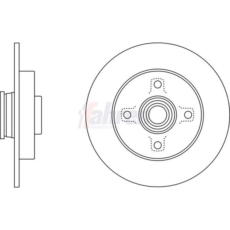 Fahren Front & Rear Brake Discs & Pads fits Citroën C4 I 2004-2008 2.0