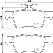 Mintex Rear Brake Pad Set MDB3950