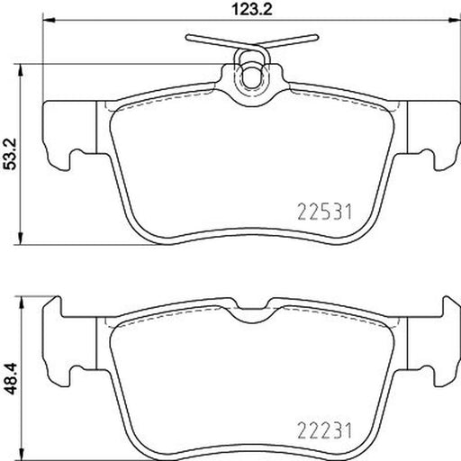 Mintex Rear Brake Pad Set MDB3950