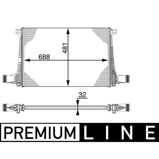 Mahle Intercooler (Charge Air Cooler) CI 220 000P