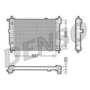 Denso Engine Radiator fits Opel Astra F 1991-2001 1.4 1.6 1.8 2.0