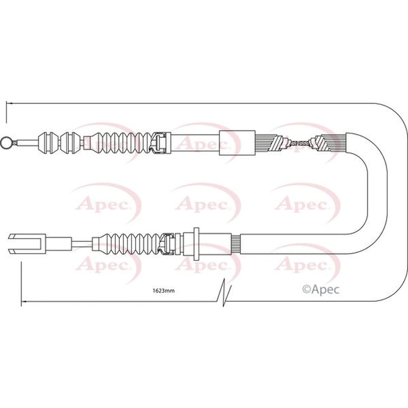 Apec Handbrake Cable Right Rear CAB1430