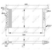 NRF Engine Radiator 50551