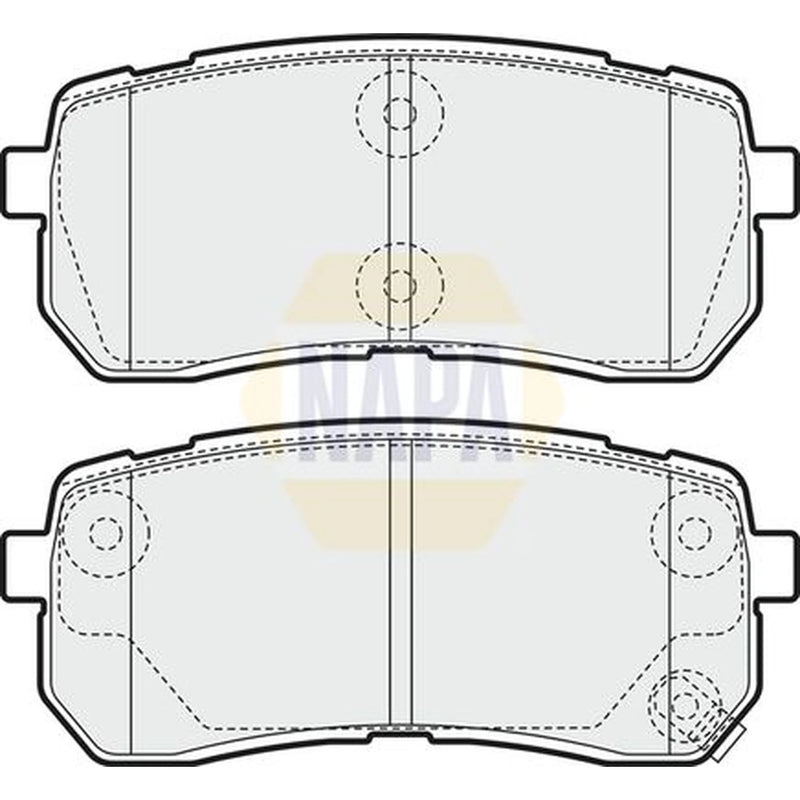 NAPA Rear Brake Pad Set NBP1586