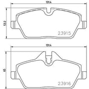 Mintex Front Brake Pad Set MDB3722
