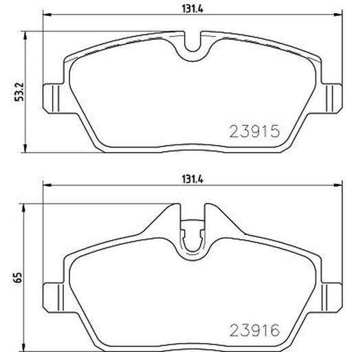 Mintex Front Brake Pad Set MDB3722