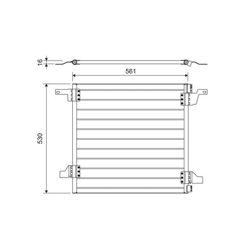 Valeo Air Conditioning Condenser 817458