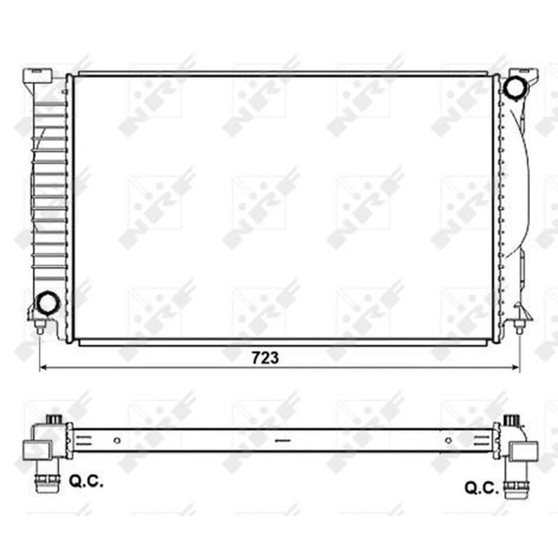 NRF Engine Radiator 53093