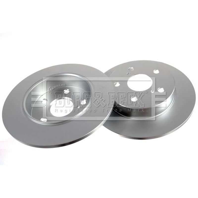 Borg & Beck 2 x Solid Rear Brake Discs BBD5585-x2