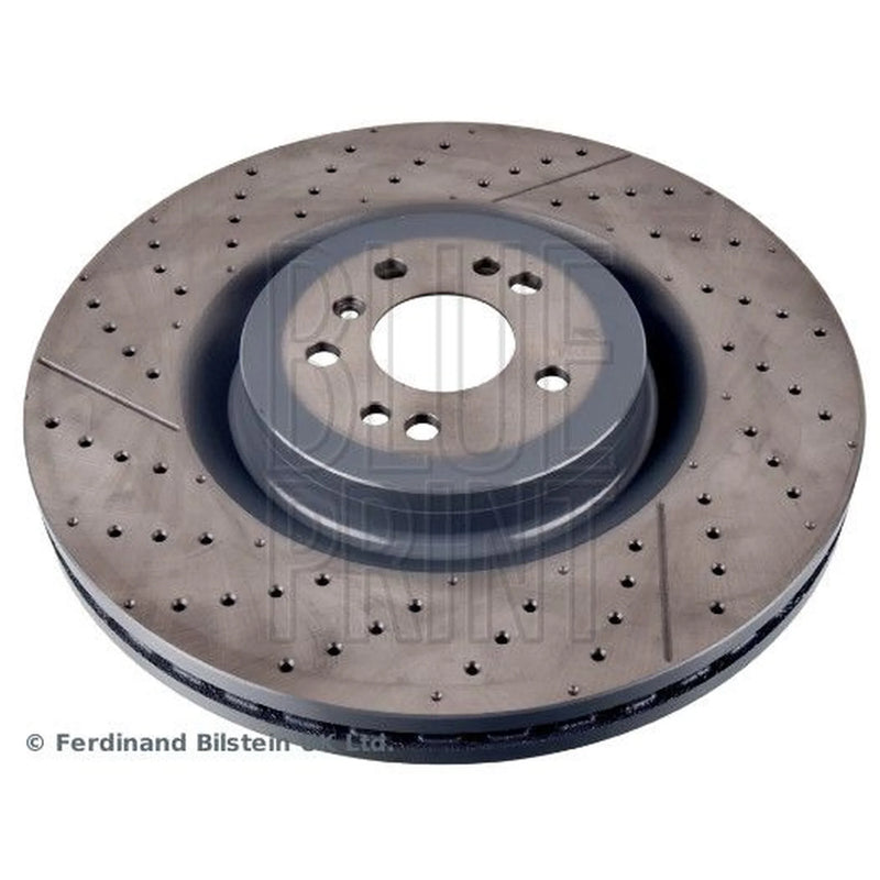 Blue Print 2 x Vented Front Brake Discs ADU1743123-x2