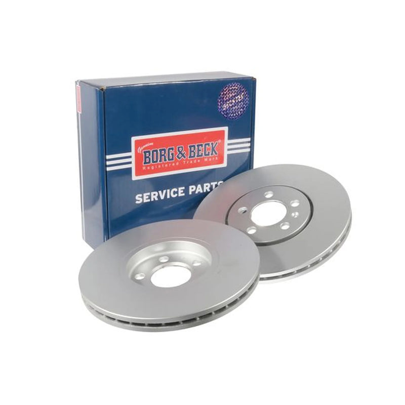 Borg & Beck 2 x Vented Front Brake Discs BBD5060-x2