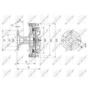 NRF Radiator Fan Clutch 49613