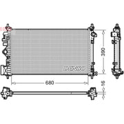 Denso Engine Radiator fits Opel Insignia A 2008-2017 2.0