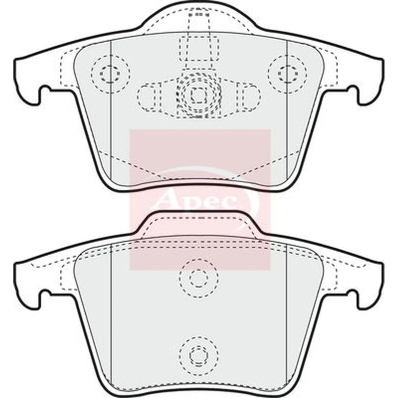 Apec Rear Brake Pad Set PAD1339