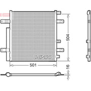 Denso Air Conditioning Condenser fits Mercedes-Benz Atego 1998-2004