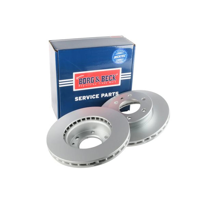 Borg & Beck 2 x Vented Front Brake Discs BBD4570-x2