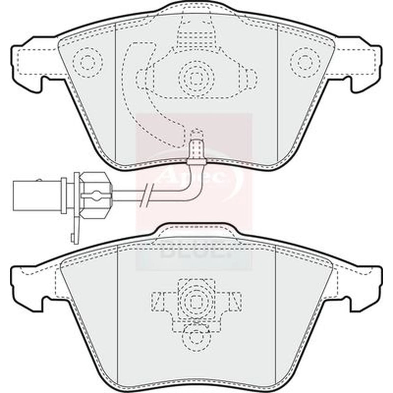 Apec Front Brake Pad Set PD3317
