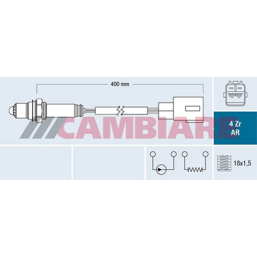 Cambiare O2 Lambda Oxygen Sensor before catalytic converter VE381797