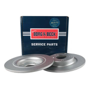 Borg & Beck 2 x Solid Rear Brake Discs BBD5675