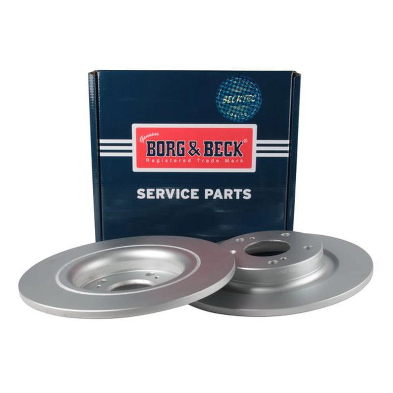 Borg & Beck 2 x Solid Rear Brake Discs BBD5675