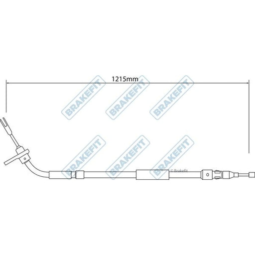 Apec Handbrake Cable Right Rear BBC3549