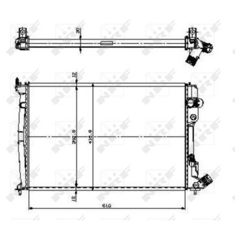 NRF Engine Radiator 509602
