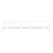 Juratek Brake Hydraulic Hose Line Right JBH1665