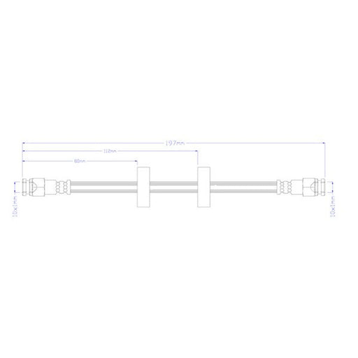 Juratek Brake Hydraulic Hose Line Right JBH1665