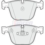 Fahren Rear Brake Pad Set FBP3817