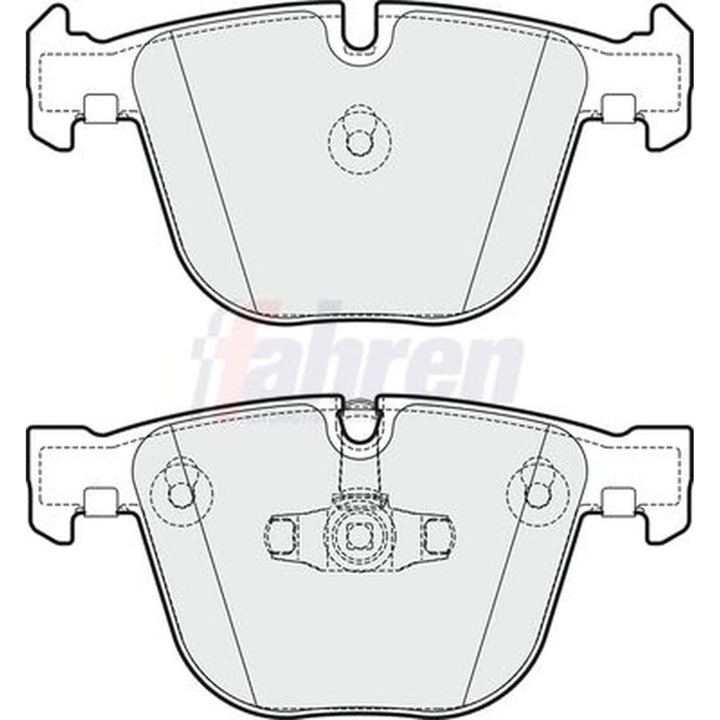 Fahren Rear Brake Pad Set fits BMW 5 Gran Turismo 2009-2017