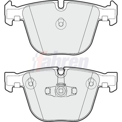 Fahren Rear Brake Pad Set fits BMW 5 Gran Turismo 2009-2017
